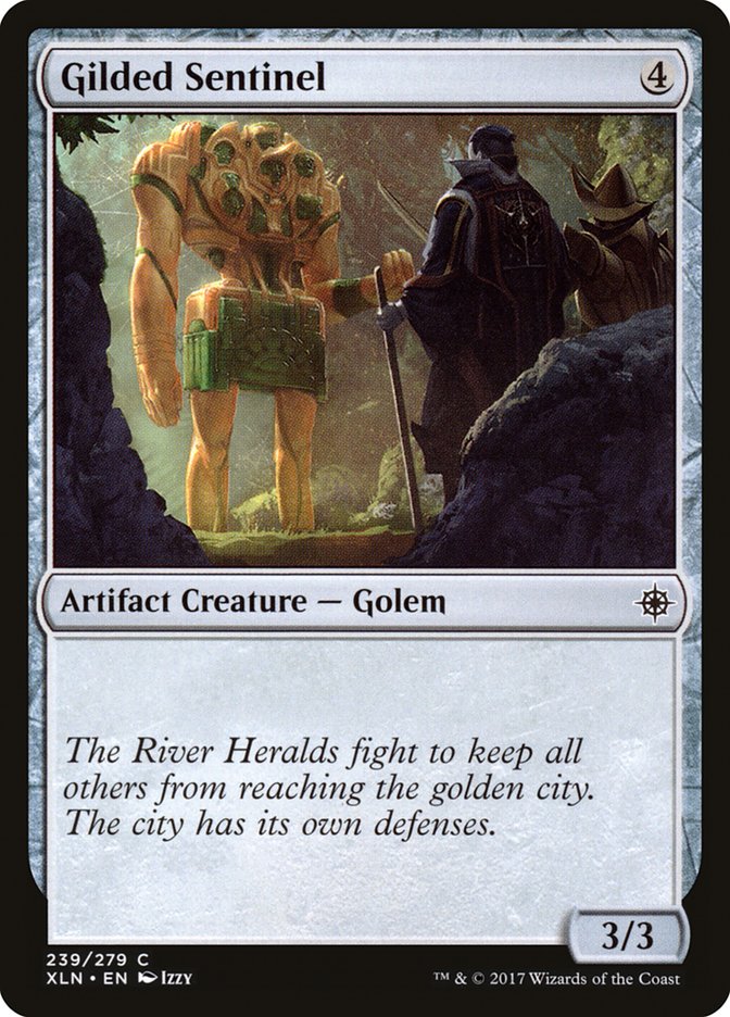 Gilded Sentinel 239 (Ixalan)  - Foil | Good Games Adelaide SA