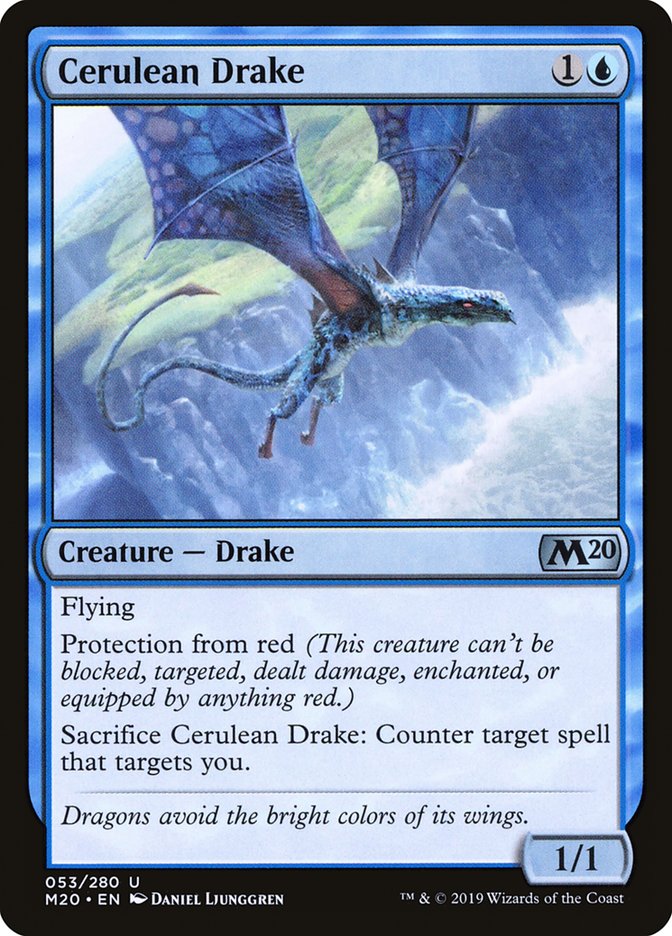 Cerulean Drake [Core Set 2020] | Good Games Adelaide SA
