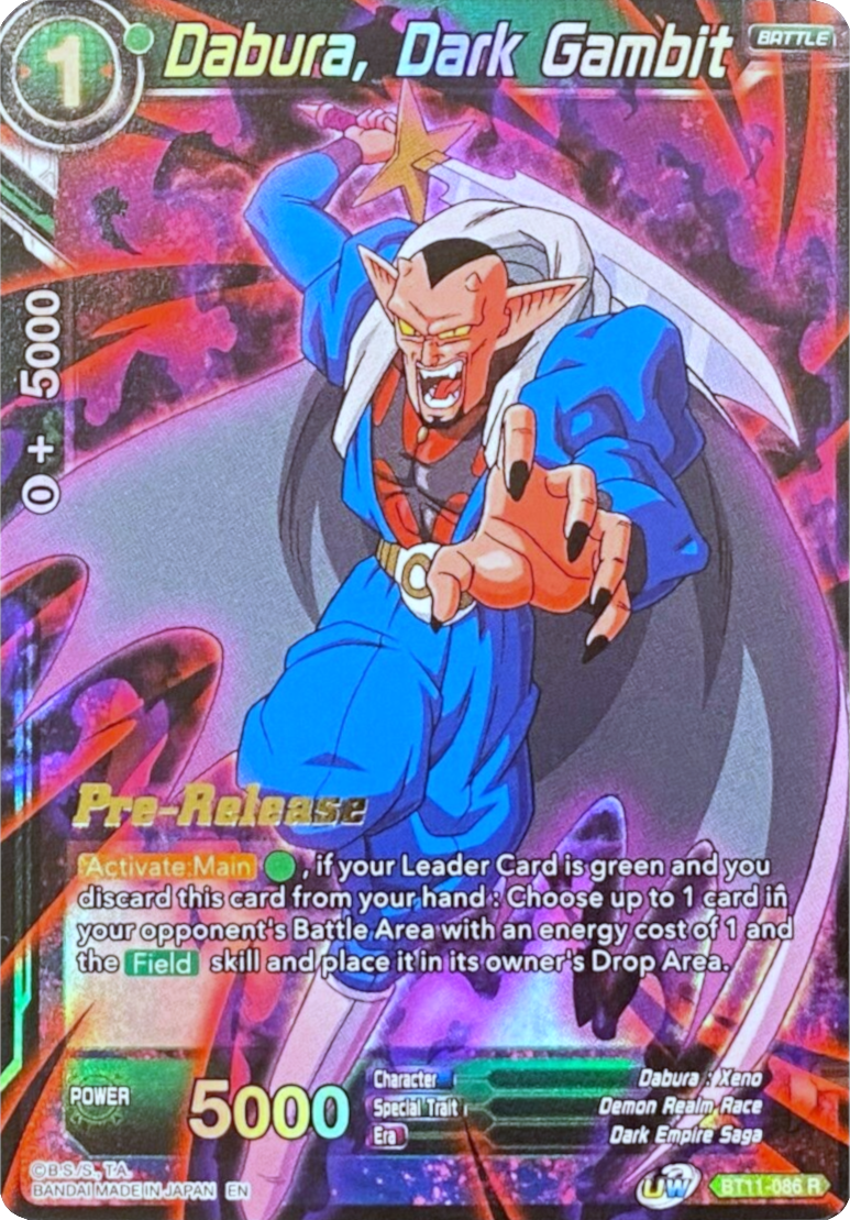 Dabura, Dark Gambit (BT11-086) [Vermilion Bloodline Prerelease Promos] | Good Games Adelaide SA