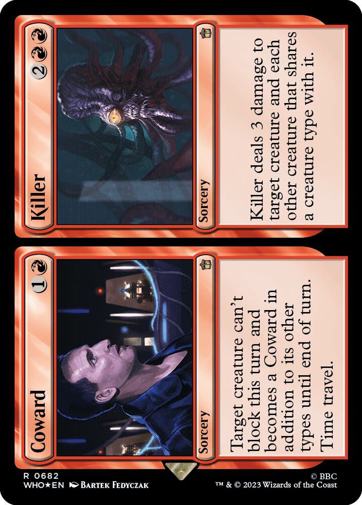 Coward Killer 682 (Universes Beyond: Doctor Who)  - Foil | Good Games Adelaide SA