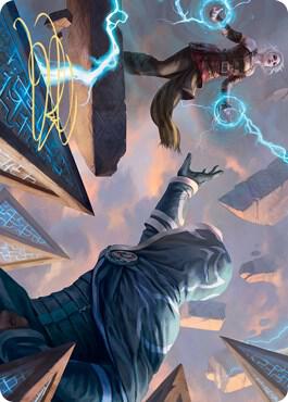 Nahiris Binding Art Card Gold Stamped Signature 42 (Art Series: Zendikar Rising)  | Good Games Adelaide SA