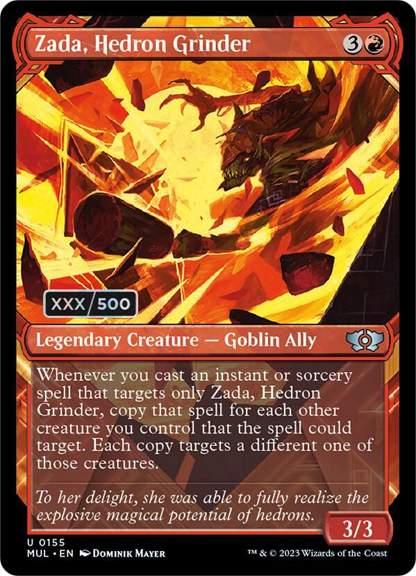 Zada,  Hedron Grinder Serialized 155 (March of the Machine: Multiverse Legends)  - Double Rainbow Foil | Good Games Adelaide SA