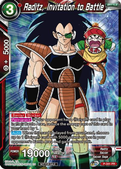 Raditz, Invitation to Battle (P-341) [Tournament Promotion Cards] | Good Games Adelaide SA