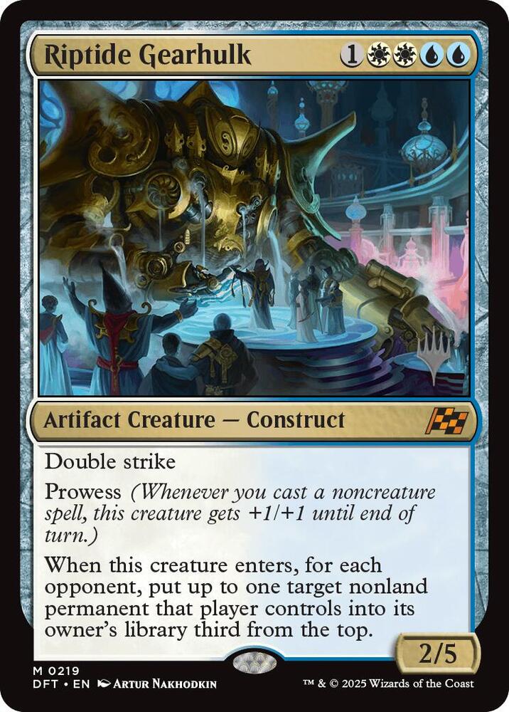Riptide Gearhulk 219 (Promo Pack: Aetherdrift)  - Foil | Good Games Adelaide SA