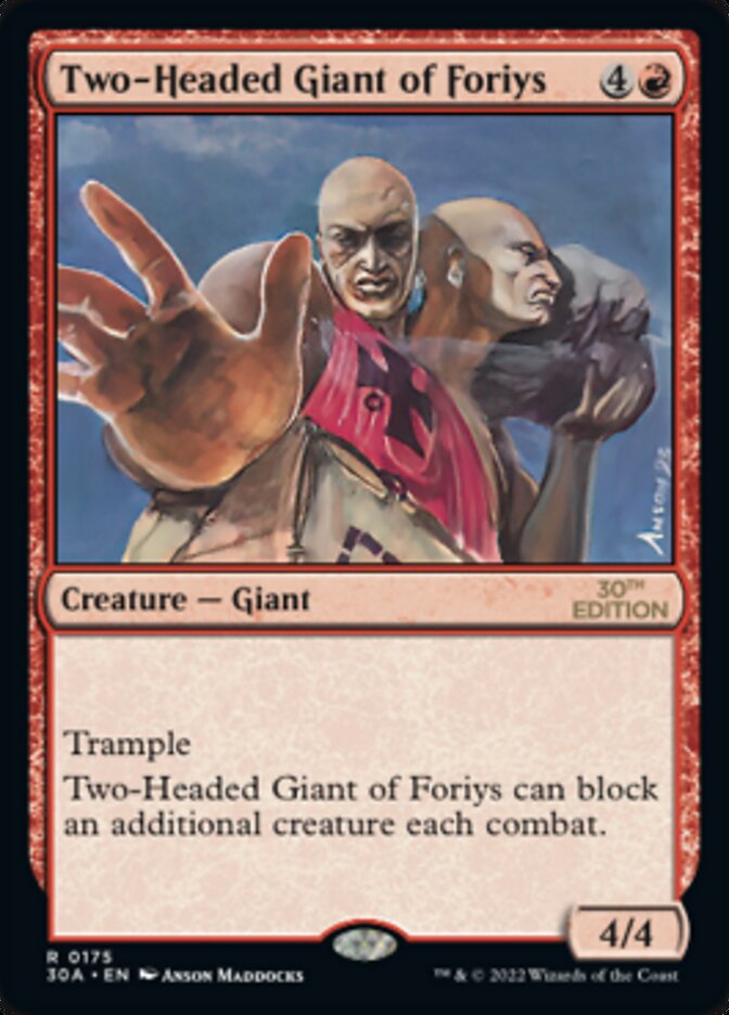 Two-Headed Giant of Foriys [30th Anniversary Edition] | Good Games Adelaide SA