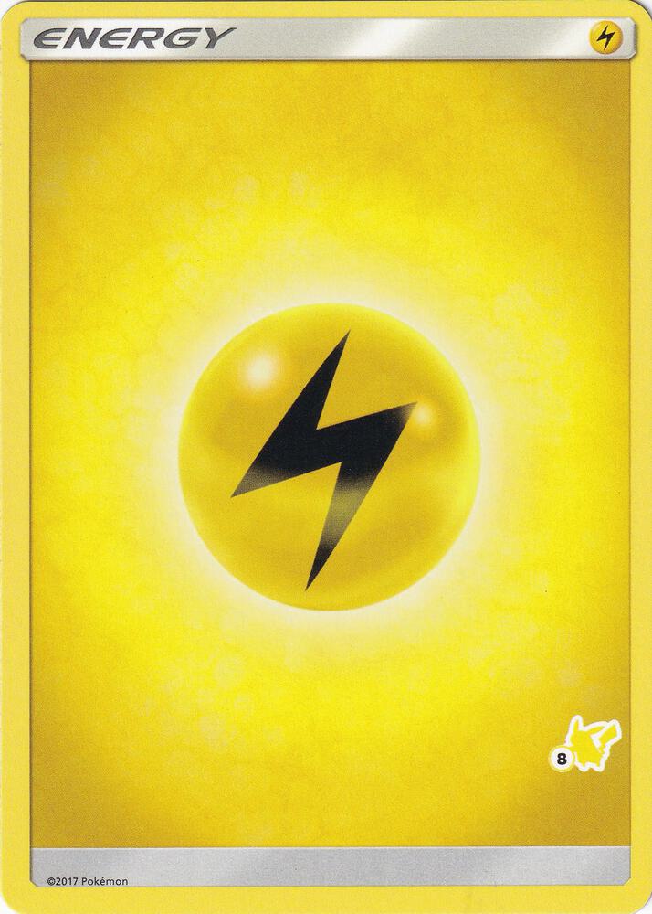 Lightning Energy 8 Pikachu Stamped  (Battle Academy)  | Good Games Adelaide SA