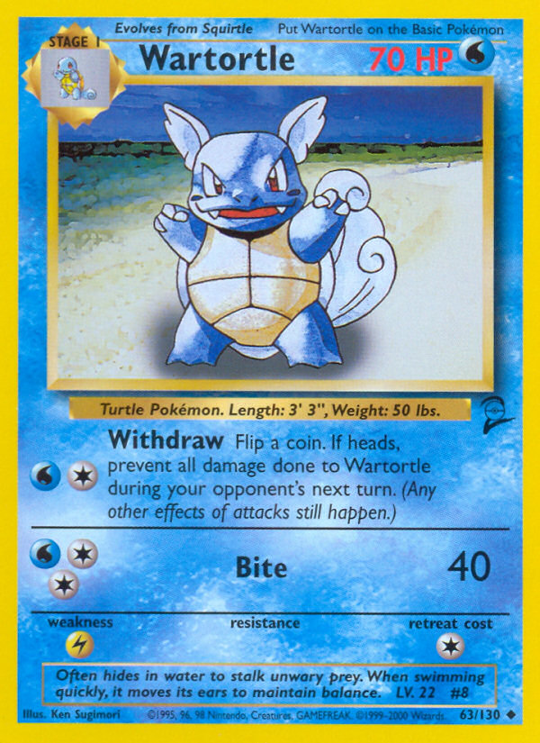 Wartortle (63/130) [Base Set 2] | Good Games Adelaide SA