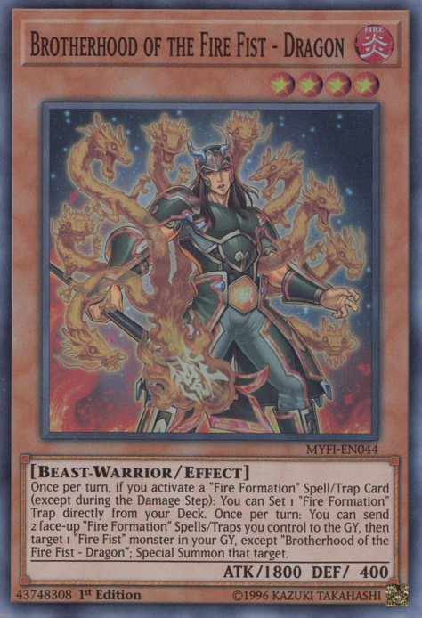 Brotherhood of the Fire Fist - Dragon [MYFI-EN044] Super Rare | Good Games Adelaide SA