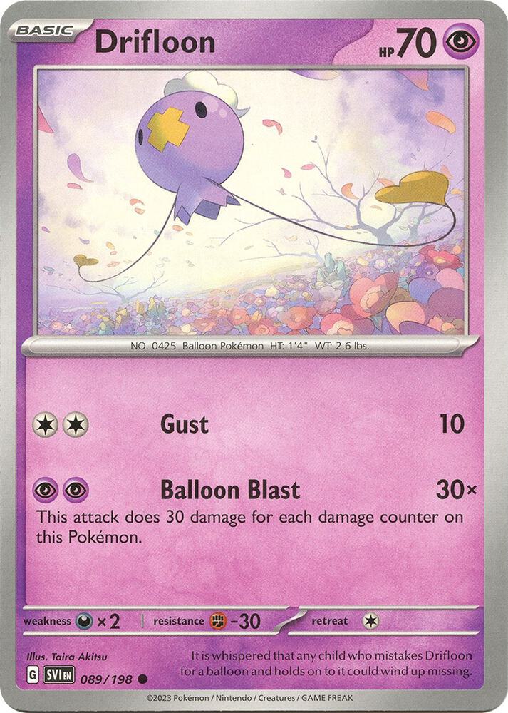 Drifloon 089/198 (SV01: Scarlet & Violet Base Set)  | Good Games Adelaide SA