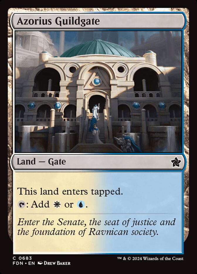 Azorius Guildgate 683 (Foundations)  | Good Games Adelaide SA