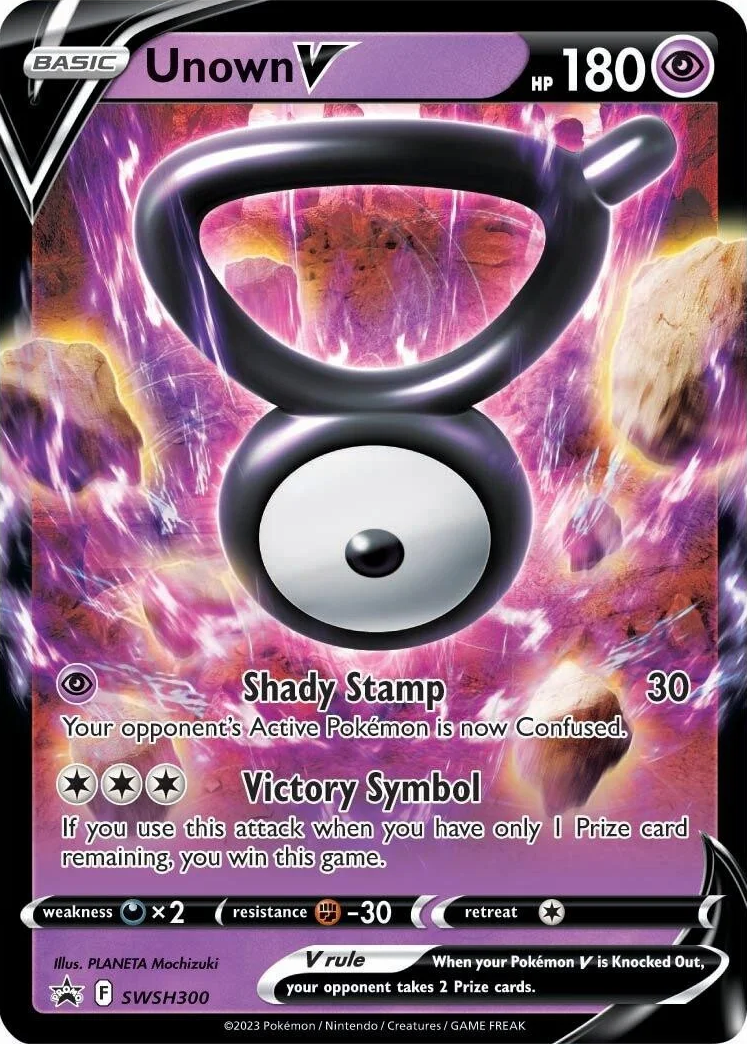 Unown V (SWSH300) [Sword & Shield: Black Star Promos] | Good Games Adelaide SA