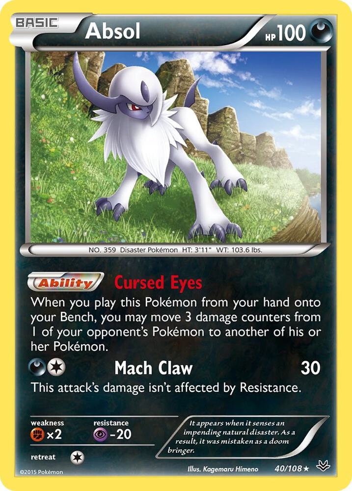 Absol 40/108 (XY - Roaring Skies)  - Holofoil | Good Games Adelaide SA