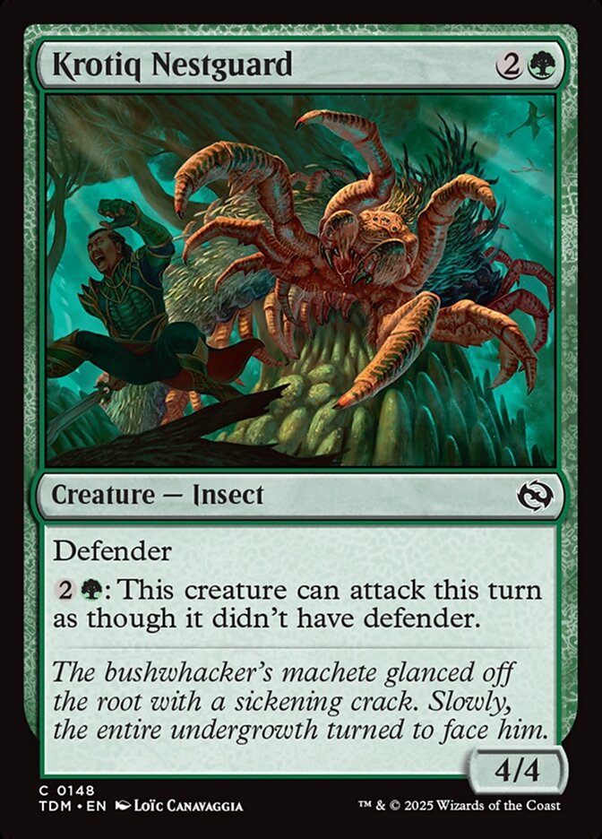 Krotiq Nestguard 148 (Tarkir: Dragonstorm)  - Foil | Good Games Adelaide SA