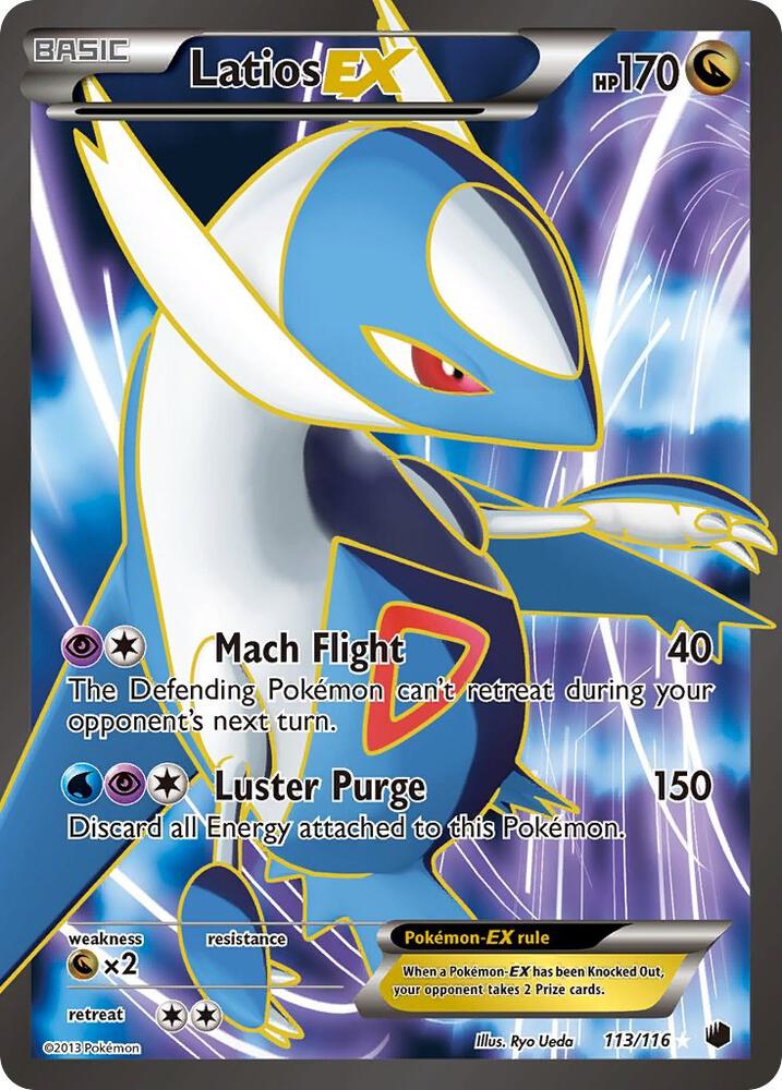 Latios EX 113 Full Art 113/116 (Plasma Freeze)  - Holofoil | Good Games Adelaide SA