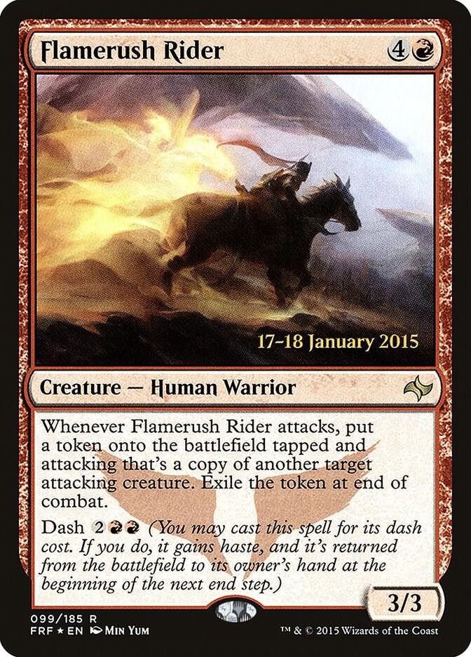 Flamerush Rider 99 (Prerelease Cards)  - Foil | Good Games Adelaide SA