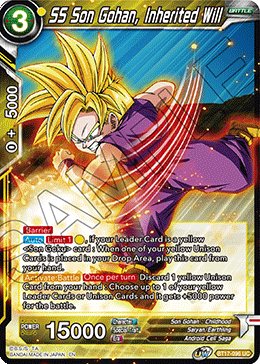 SS Son Gohan, Inherited Will (BT17-096) [Ultimate Squad] | Good Games Adelaide SA