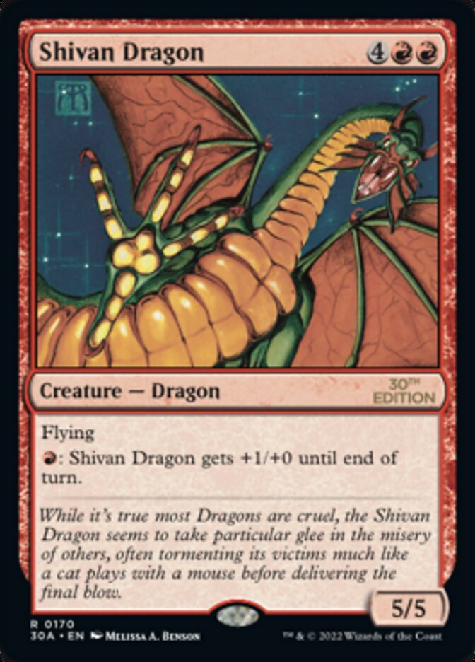 Shivan Dragon [30th Anniversary Edition] | Good Games Adelaide SA