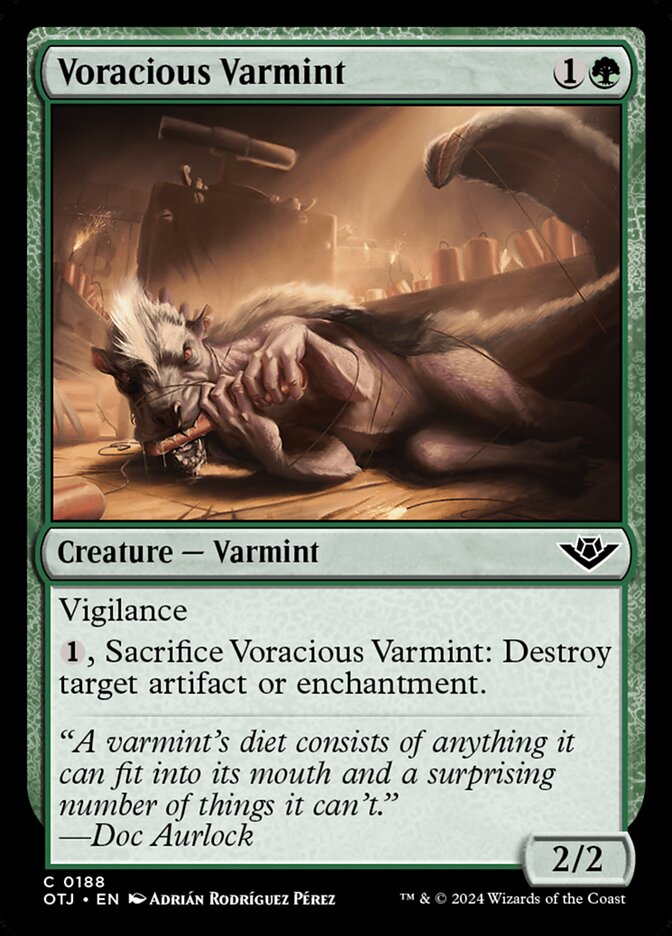 Voracious Varmint 188 (Outlaws of Thunder Junction)  - Foil | Good Games Adelaide SA