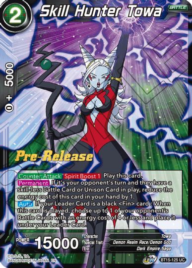 Skill Hunter Towa (BT15-125) [Saiyan Showdown Prerelease Promos] | Good Games Adelaide SA