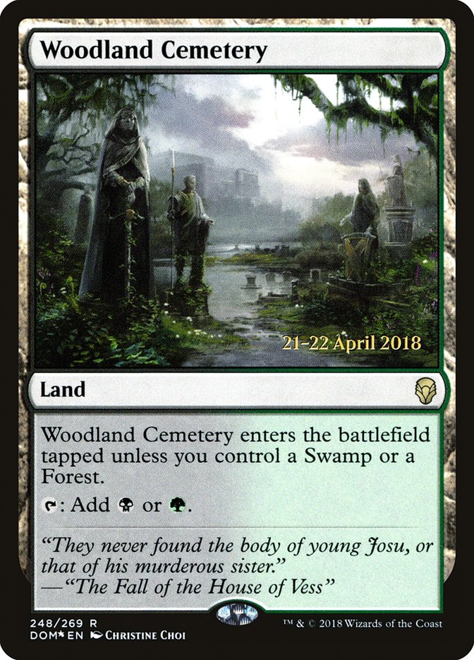 Woodland Cemetery [Dominaria Promos] | Good Games Adelaide SA