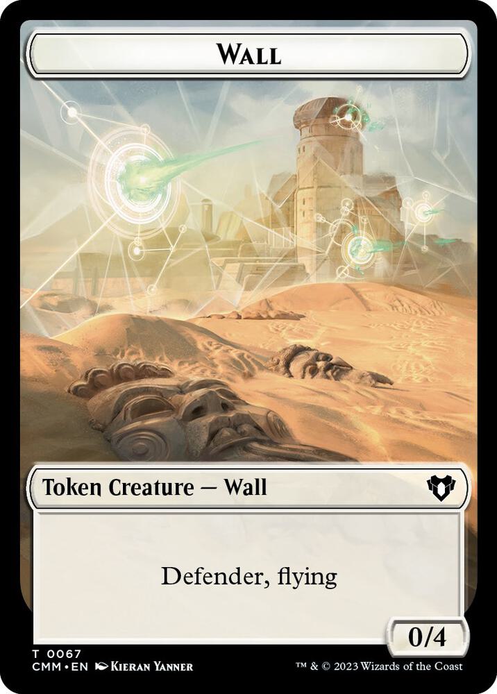 Wall Kor Ally Double Sided Token 67 // 64 (Commander Masters)  | Good Games Adelaide SA