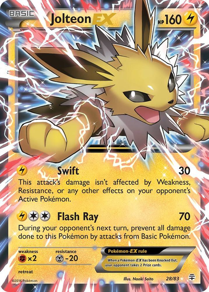 Jolteon EX 28/83 (Generations)  - Holofoil | Good Games Adelaide SA