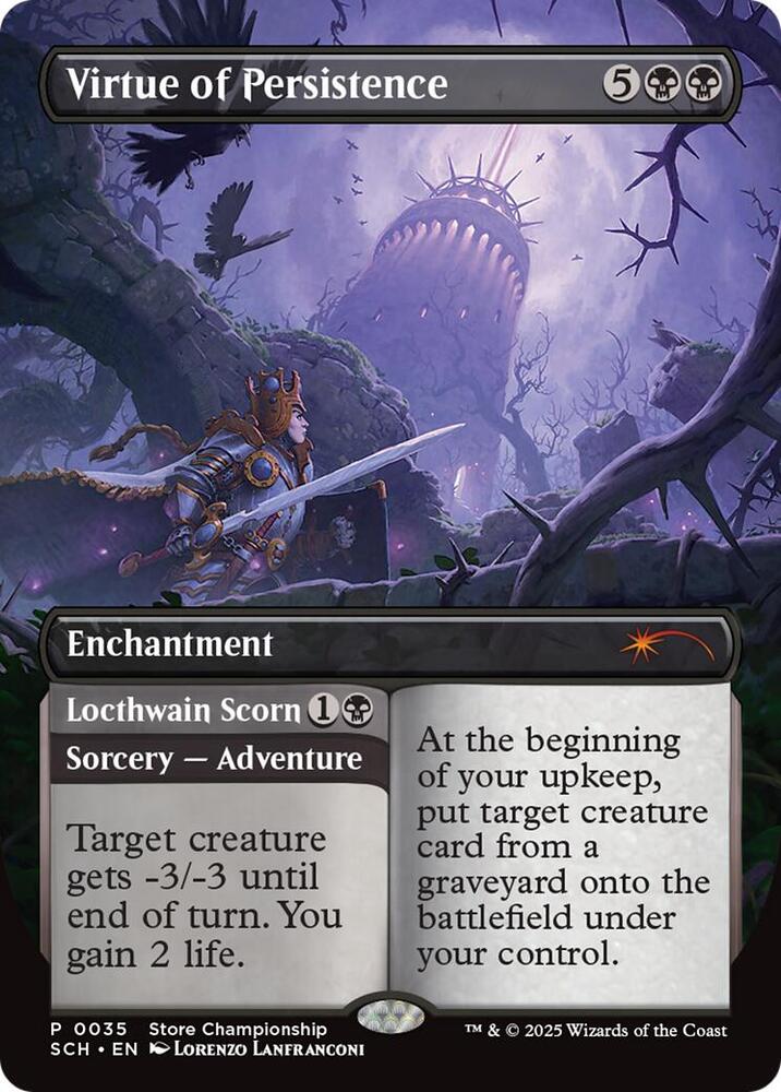 Virtue of Persistence 35 (Game Day & Store Championship Promos)  - Borderless Foil | Good Games Adelaide SA