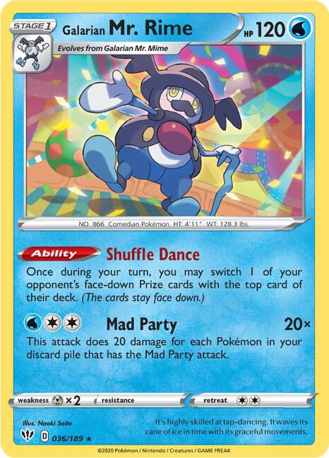 Galarian Mr. Rime 036/189 (SWSH03: Darkness Ablaze)  | Good Games Adelaide SA