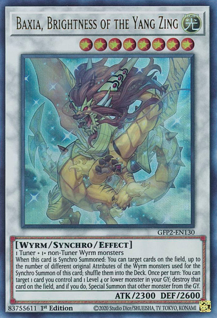 Baxia, Brightness of the Yang Zing [GFP2-EN130] Ultra Rare | Good Games Adelaide SA