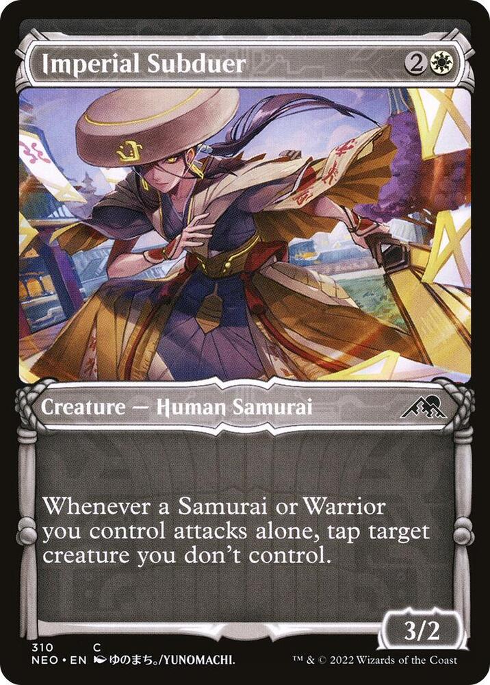 Imperial Subduer 310 (Kamigawa: Neon Dynasty)  - Showcase Foil | Good Games Adelaide SA
