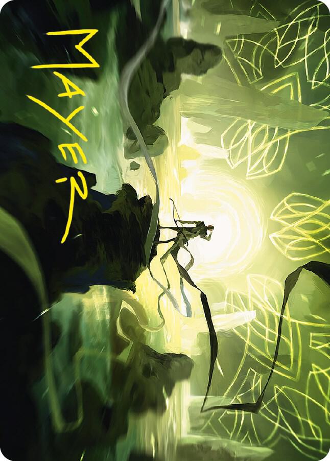 Legolas Master Archer Art Card Gold Stamped Signature 45 (Art Series: Universes Beyond: The Lord of the Rings: Tales of Middle-earth)  | Good Games Adelaide SA