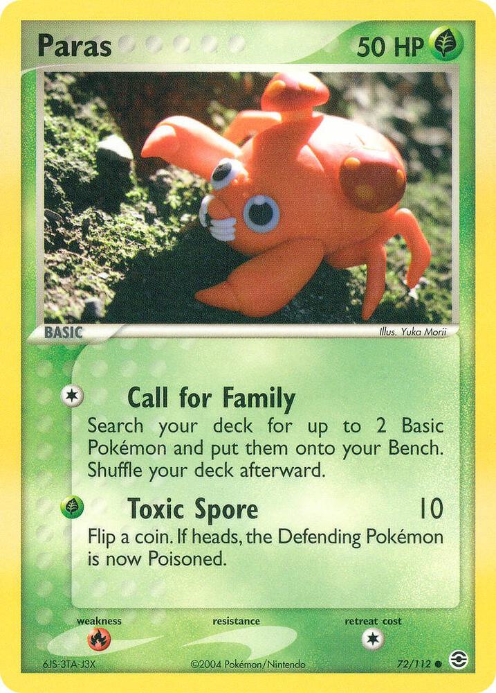 Paras 72/112 (FireRed & LeafGreen)  - Reverse Holofoil | Good Games Adelaide SA