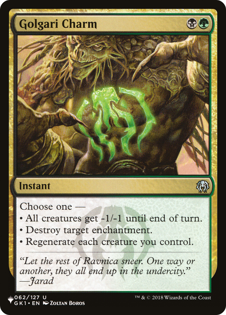 Golgari Charm [The List Reprints] | Good Games Adelaide SA
