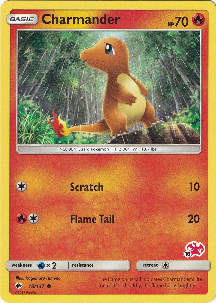 Charmander 18 147 16 Charizard Stamped 018/147 (Battle Academy)  | Good Games Adelaide SA