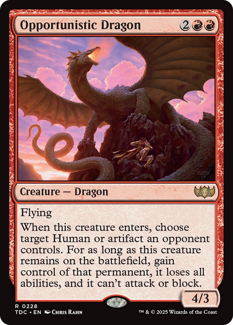 Opportunistic Dragon [Tarkir: Dragonstorm Commander] | Good Games Adelaide SA