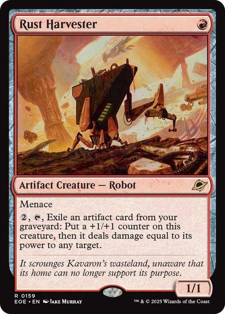 Rust Harvester 159 (Edge of Eternities)  - Foil | Good Games Adelaide SA