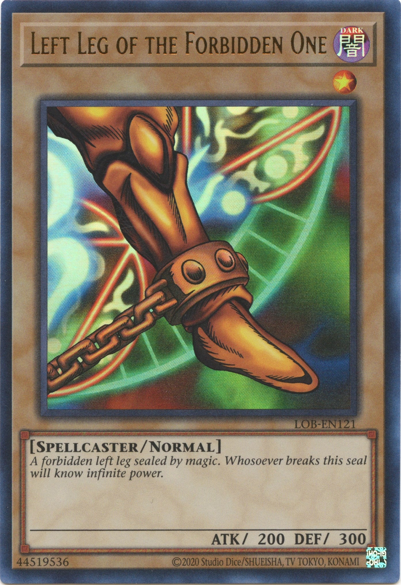 Left Leg of the Forbidden One (25th Anniversary) [LOB-EN121] Ultra Rare | Good Games Adelaide SA