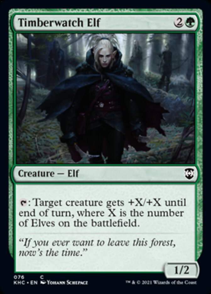 Timberwatch Elf [Kaldheim Commander] | Good Games Adelaide SA
