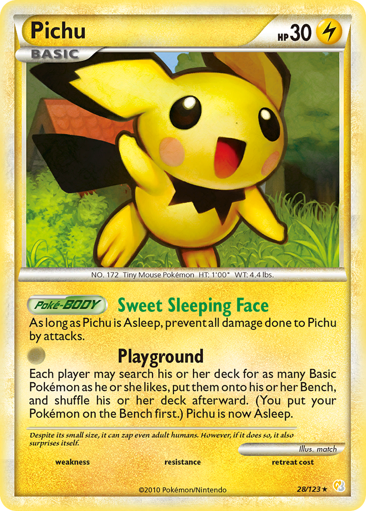 Pichu (28/123) [HeartGold & SoulSilver: Base Set] | Good Games Adelaide SA