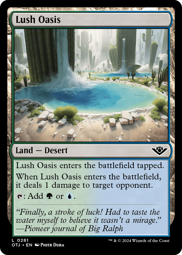 Lush Oasis [Outlaws of Thunder Junction] | Good Games Adelaide SA