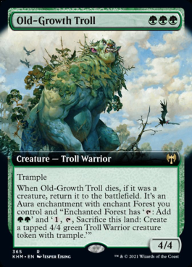 Old-Growth Troll (Extended Art) [Kaldheim] | Good Games Adelaide SA