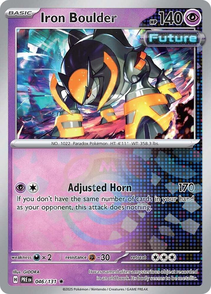 Iron Boulder 046/131 (SV: Prismatic Evolutions)  - Master Ball Holofoil | Good Games Adelaide SA