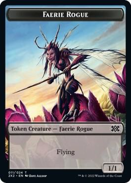 Faerie Rogue Spirit 008 Double Sided Token 11 // 8 (Double Masters 2022)  | Good Games Adelaide SA