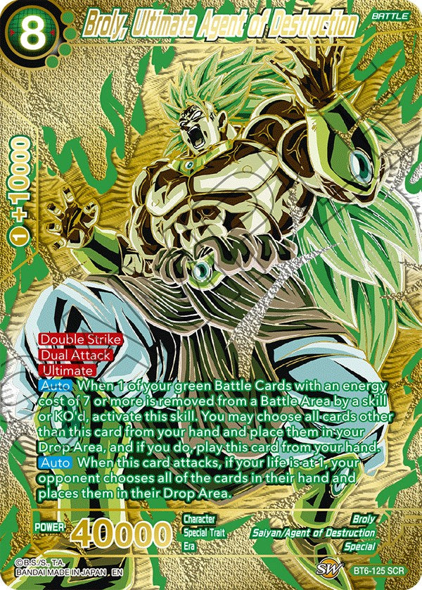 Broly, Ultimate Agent of Destruction (Premium Edition) (BT6-125) [5th Anniversary Set] | Good Games Adelaide SA