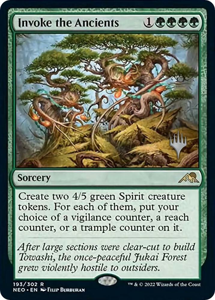 Invoke the Ancients 193 (Promo Pack: Kamigawa: Neon Dynasty)  - Foil | Good Games Adelaide SA