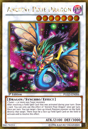 Ancient Pixie Dragon [PGLD-EN006] Gold Secret Rare | Good Games Adelaide SA
