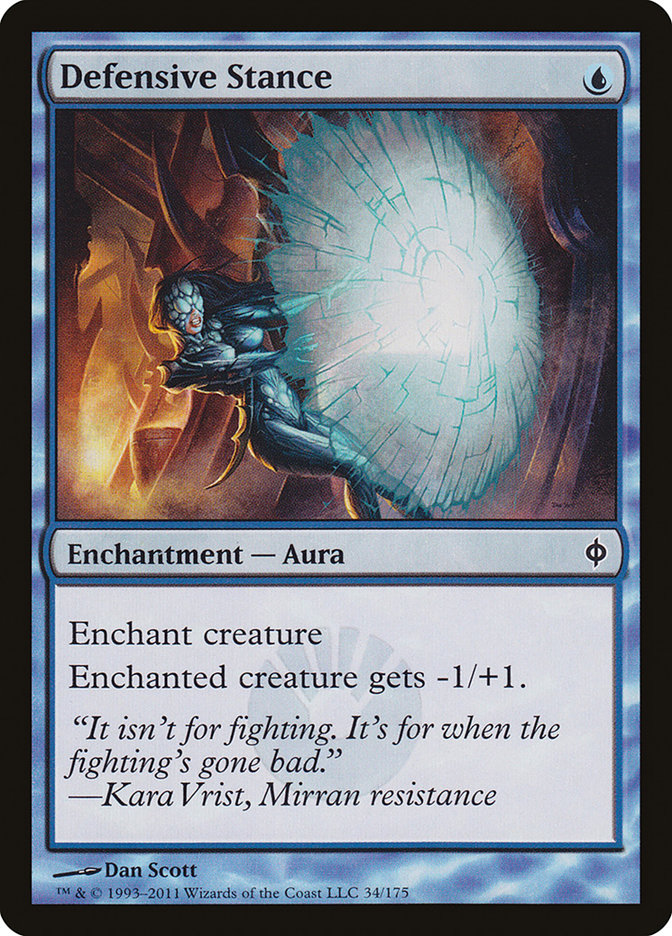 Defensive Stance 34 (New Phyrexia)  - Foil | Good Games Adelaide SA