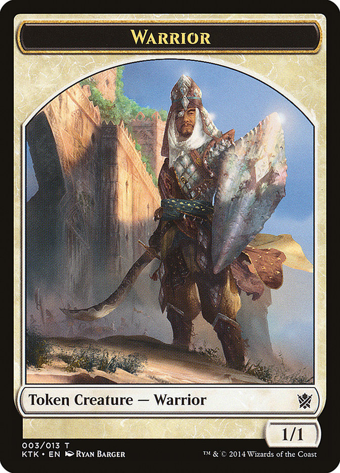 Warrior (003/013) [Khans of Tarkir Tokens] | Good Games Adelaide SA