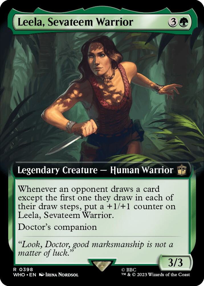 Leela, Sevateem Warrior 398 (Universes Beyond: Doctor Who)  - Foil | Good Games Adelaide SA