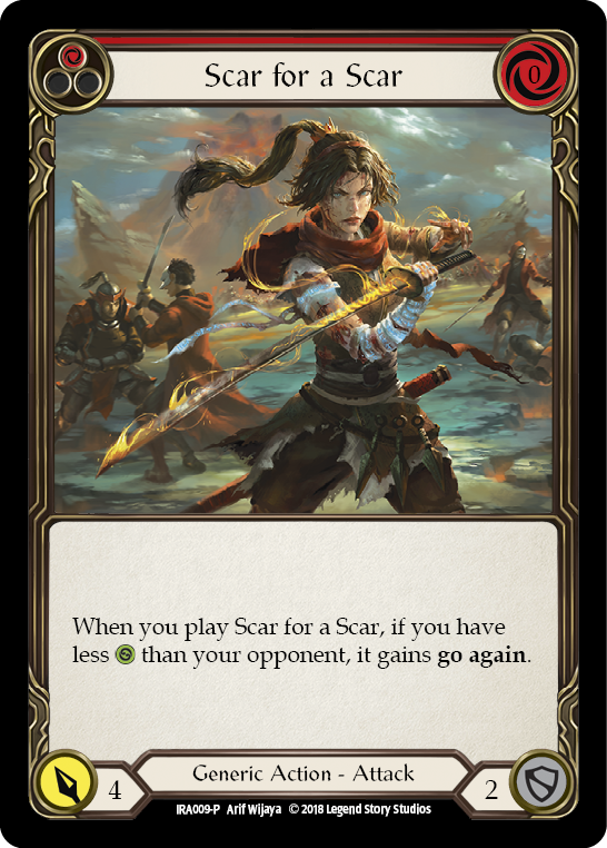 Scar for a Scar [IRA009-P] 1st Edition Normal | Good Games Adelaide SA